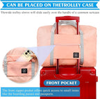 4PCS Foldable Travel Duffel Bag Tote Carry on Luggage Bag Spirit Airlines Personal item Sports Gym Bag Water Resistant Weekender Overnight Bags for Women and Men (Mix Colors)