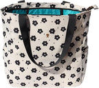 Original Floral Water Resistant Large Tote Bag Shoulder Bag for Gym Beach Travel Daily Bags Upgraded