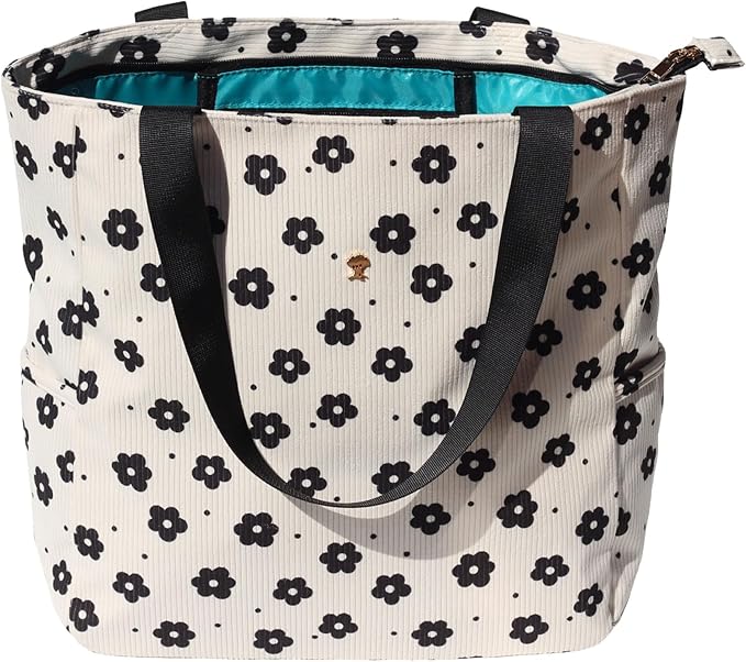 Original Floral Water Resistant Large Tote Bag Shoulder Bag for Gym Beach Travel Daily Bags Upgraded