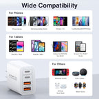 [2-Pack] 40W USB C Charger Block, 4-Port Type C Fast Charging Brick Dual PD&QC Wall Plug Adapter Power Brick for iPhone 13/14/15/16/17/Pro Max/Plus/iPad/Airpods/iwatch/Samsung Galaxy