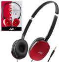 JVC Flats On-Ear Wired Headphones - Flat Foldable Design - 30mm Driver for Powerful Sound - Soft Ear-Pads for Comfort – Steel Headband - Lightweight & Portable - PC/Laptop/Gaming - 3.5mm Slim Plug
