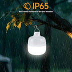 VAVOFO 2PCS 20W LED Camping Lantern Rechargeable, 1200LM Camping Light , 3000mAh Portable Tent Light , IP65 Waterproof Flashlight Lanterns for Emergencies ,Power Outages,Hurricane (White)