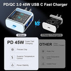 45W USB C Super Fast Charger Type C Charger Fast Charging Android Phone Charger Block with 10FT Type C Charging Cable for Samsung Galaxy S26 Ultra/S26/S26+/S25/S25 Ultra/S25+/S24 Ultra/S23 Ultra/S22