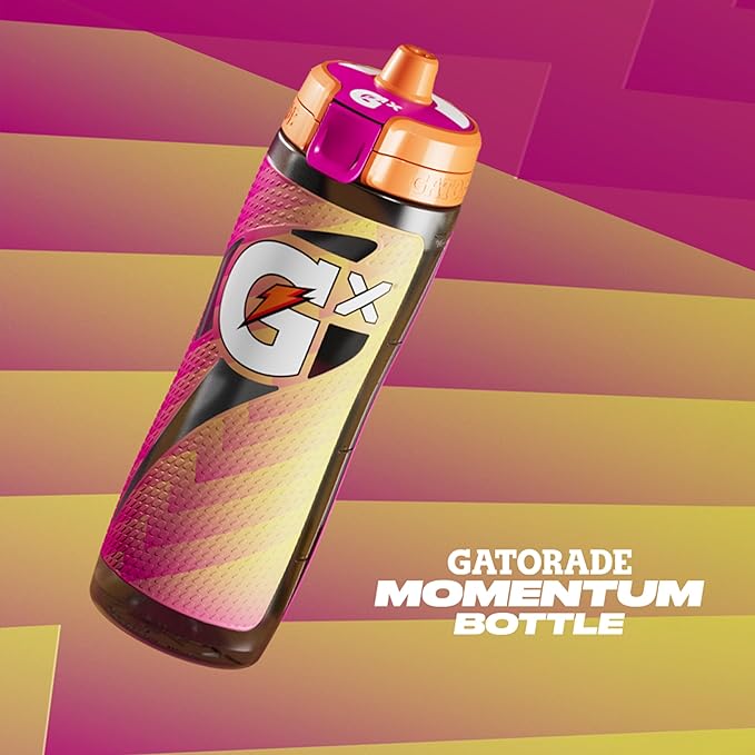 Gatorade Gx Bottle, Momentum Neon Pink (Pack of 6)