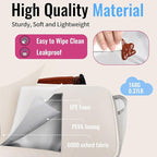 Genteen Lunch Box for Women Adults Girls - Insulated LunchBox Reusable, Zip Closure & Buckle Handle, Portable Cooler for Work, School, Travel (White)