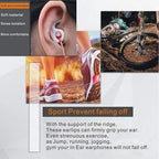 Sports Earbud Stabilizers Fins Wing Noise Isolation Replacement Eartips Adapters for in Ear Earphones 4mm to 6mm Nozzle Attachment 4 Pairs Left and Right (Black/White)