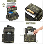 holuxer Insulated Lunch Bag & Lunch Box for Men - Double Deck Reusable Lunch Bag for Women Tote Cooler Bag Leakproof Soft Expandable - Extra Large Lunchbox for Work/Adult/Picnic/Outdoor (Camo，22L)