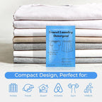50 Pack Travel Laundry Detergent Bulk, Portable Single Use Liquid Laundry Soap, Verbena Scented, 10ml TSA Approved Travel Size for Traveler, Cruise, Hostel & Camping Essentials