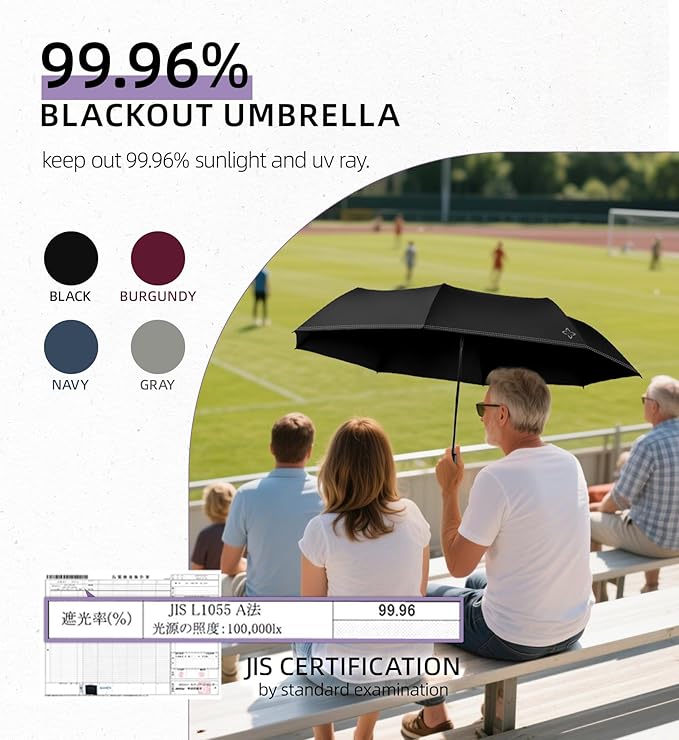 Windproof Travel Umbrella - Manual Open Close with No Rebound for Seniors & Kids, 43" Compact and Portable for Rain, Thoughtful Gift for Wife Husband Child