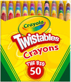 Crayola Mini Twistables Crayons for Kids (50ct), Cute Back to School Supplies for Kids, Crayons for Coloring Books, Gift for Toddlers Girls & Boys, Arts & Crafts, 3+