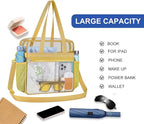 USPECLARE Clear Bag for Stadium Events,Transparent Bag for Work Sports Games Concerts Travel Gym