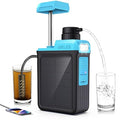 BKLES 3-in-1 Solar Electric Water Filter with Hand Pump - Camping Water Filtration System Survival, Portable Water Purifier with Emergency Light, Survival Kit for Backpacking, Birthday Gifts for Men