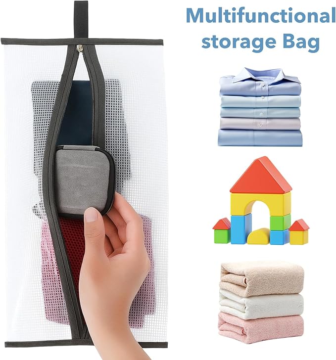 Shoe Travel Bags for Luggage, 4 Pack Waterproof Portable Travel Shoe Bags with Zipper and Handle for Organizer, Reusable Shoes Bag for Gym for Men Women
