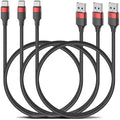 3ft USB C Cable, 3 Pack USB A to USB C Cable for iPhone 16 15, Nylon Braided Type C Charger Cord Fast Charging for Samsung Galaxy S25 S24 S23 S22 Ultra, Pixel 10 9