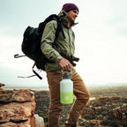 DYSANKY Insulated Water Bottle | Thickened Stainless Steel Vacuum Metal | Portable Sports Half Gallon Large Water Jug for Gym and Hiking with Straw, Carrier Bag, Handle Strap | BPA-Free 64 oz