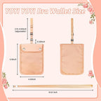 YOYI YOYI Hidden Travel Bra Wallet for Women, Neck wallet & travel pouch with Adjustable Neck Strap, RFID Blocking travel wallet protecting your credit cards and valuables（Minimalist）