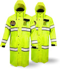 KwikSafety - Charlotte, NC - TORRENT Rain Jacket & Trench Coat ANSI OSHA Class 3 High Visibility Jacket Hi Vis Rain Gear