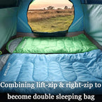 3-4 Season Sleeping Bag for Adults & Kids, Lightweight Warm Cold Weather Camping Bag with Waterproof Compression Sack – Portable for Hiking, Backpacking, Traveling & Outdoor Adventures