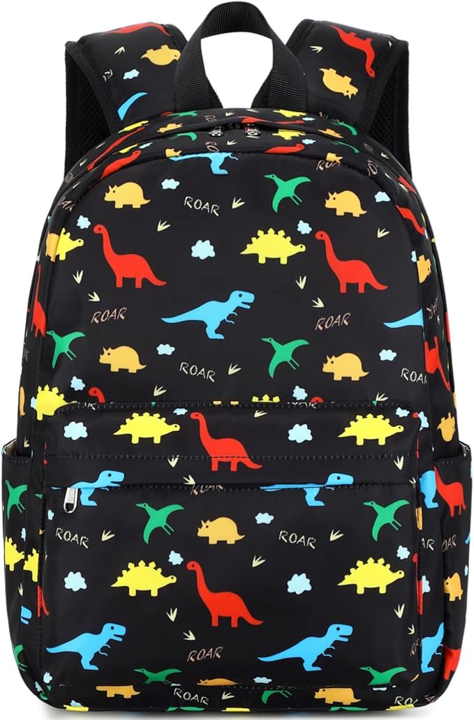 CAMTOP Preschool Backpack for Kids Boys Girls Toddler Backpack Kindergarten School Bookbags for Age 3-8 (Colorful Dinosaur)