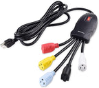 Cable Matters 5 Outlet Power Cord Splitter (Power Squid Outlet Multiplier) with Extra Long 10 Foot Cord and Color Coded Receptacles