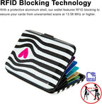 Credit Card Holder Small RFID Blocking Wallet Business Metal Slim Mini Aluminum Hard Case for Women Men