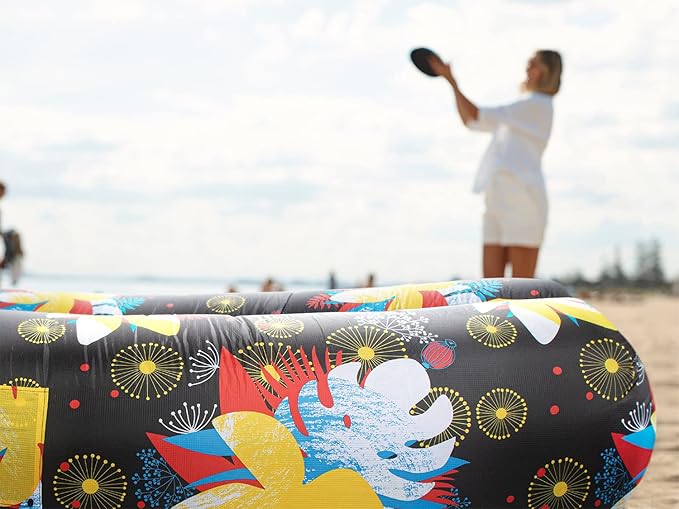 WEKAPO Inflatable Couch Air Lounger Chair - Camping & Beach Accessories, Portable Blow up Sofa for Hiking, Lawn, Indoor/Outdoor Movies & Music Festivals. Lightweight and Easy to Set Up Air Hammock