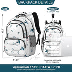 rickyh style School Backpack Travel Bag for Men & Women Lightweight College Back Pack with Laptop Compartmen