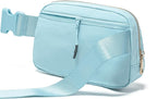 Gitus Gifts for 7 8 9 10 11 Year Old Girls Belt Bag Fanny Pack Crossbody Bags with Initial Letter Patch Birthday Gifts for Daughter Sister Friends Teen girls (Icing Blue-S)