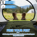 oaskys Camping Sleeping Bag - 3 Season Warm & Cool Weather - Summer Spring Fall Lightweight Waterproof for Adults Kids - Camping Gear Equipment, Traveling, and Outdoors