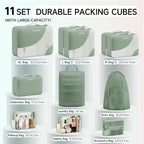 11 Set Packing Cubes for Travel, Gifts for Women Mom,Anti-Tearing Suitcase Organizer,OlarHike Vacation Essentials & Accessories for Cruise Ship