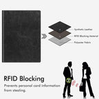FINTIE Passport Holder, Slim Travel Wallet RFID Blocking Card Case Cover Passport Cover Protector Essentials with Credit Card Slots for Women/Men | Slim, RFID Blocking, Card Case Cover, Essentials, Credit Card Slots