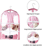 Waterproof Hanging Garment Bag,3 Pack Clear Kids Dance Costume Garment Cover,35 Inch Garment Bags for Hanging Clothes,Garment Bag for Dance Competitions Travel