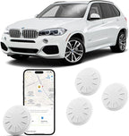 Tracker Tags-4 Pack, Item Tracker with Waterproof Case for Your Keys, Wallet etc, Luggage Tracker Works with Find My APP (iOS Only)