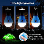 FLY2SKY Tent Lamp 5 Packs Portable Tent Light Clip Hook Hurricane Emergency Lights LED Camping Light Bulb Camping Tent Lantern Equipment for Camping Hiking Backpacking Fishing Outage