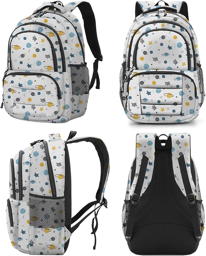rickyh style School Backpack Travel Bag for Men & Women Lightweight College Back Pack with Laptop Compartmen