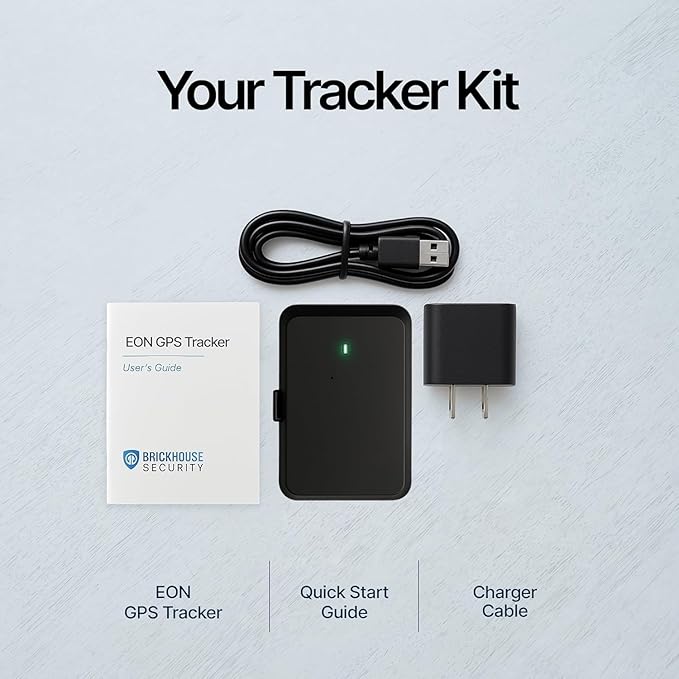 Brickhouse Security EON Odyssey GPS Tracker for Vehicles & Assets, Long Battery Life Tracker with Magnetic Mount, Tamper Alerts, Geofencing & Real-Time Tracking, Weatherproof, Subscription Required