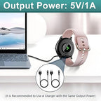 2 Pcs Universal Smart Watch Charger, 2-Pin 4 mm Magnetic USB Charging Cable, Universal Replacement Charging Cord for Smart Watch & Fitness Tracker, Strong Magnetic Adsorption, Fast Safe Charging