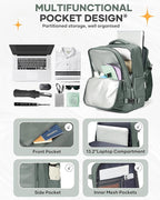 Travel Backpack for Women Airline Approved Carry on Backpack for Airplanes Mochila De Viaje Spirit Airlines Personal Item Bag 18x14x8 Personal Item Travel Bag Backpack for Traveling on Airplane