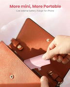 Pink Small Portable Battery Charger 4800mAh, Tiny Power Bank Ultra-Compact 15W Fast Charging Mini Battery Pack Power Charger for iPhone 14 Pro/13/12/11/8/iPad Air/Mini/Pro/AirPods Pro I/II