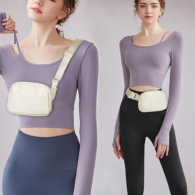 Amazerbst Belt Bag, Fanny Pack, Everywhere Belt Bag,40 Inch Adjustable Strap,for Women and Men,Waterproof