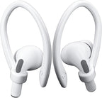 2 Pairs [Middle & Large] Ear Hooks Compatible with AirPods Pro 3, 2, Pro, AirPods 4, 3, 2 & 1, Upgraded Anti Slip Sports Clip Hooks for AirPods 1, 2, 3, 4,Pro, Pro 2 – White