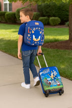 AI ACCESSORY INNOVATIONS Sonic the Hedgehog Kids Luggage and Backpack Set - 18" Luggage Suitcase With Wheels, 13.75" Backpack