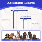 BWOGUE 2 Packs Dog Cat Safety Seat Belt Strap Car Headrest Restraint Adjustable Nylon Fabric Dog Restraints Vehicle Seatbelts Harness Dark Blue