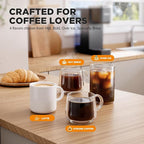 Tastyle Single Serve Coffee Maker with Built-in Detachable Milk Frother, Iced and Hot Coffee Machine for K Cup & Grounds, 40oz Removable Water Reservoir, 6 Cup Sizes, Fits 7.3" Travel Mug, Black