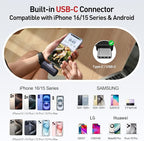 iWALK Portable Charger 5500mAh Next-Gen Small Power Bank 22.5W Fast Charging Battery USB-C Portable Phone Charger for iPhone 17/16/15 17 Plus 17 Pro Max iPad, Samsung Galaxy S25 S24 S23 Android, Black