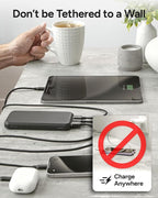 Mophie powerstation prime10 - Portable Power Bank with 10,000mAh Internal Battery, 18W USB-C PD Fast Charging, Charge 3 Devices Simultaneously, LED Power Indicator, Shamrocks