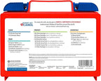 Be Smart Get Prepared 180 Piece First Aid Kit: Clean, Treat, Protect Minor Cuts, Scrapes. Home, Office, Car, School, Business, Travel, Emergency, Survival, Hunting, Outdoor, Camping & Sports, FSA HSA