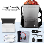 Drawstring Backpack with Mesh Pockets String Gym Bag Sackpack Sandproof Water Resistant Beach Backpack for Men Women