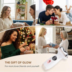 Microcurrent Facial Device with Red Light Therapy - 7-in-1 LED Sculptor & Cold Heated Gua Sha for Face Neck Eye Firming, Depuffing & Double Chin Reduction