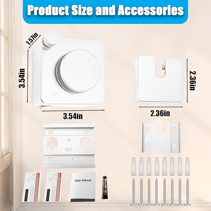 Retractable Clothesline Indoor & Outdoor, 16.2 Feet Stainless Steel Washing Line, Non-Sagging Wall Mounted Heavy Duty Laundry Line, Easy Installation Space-Saving Clothing Dry Rack (White)